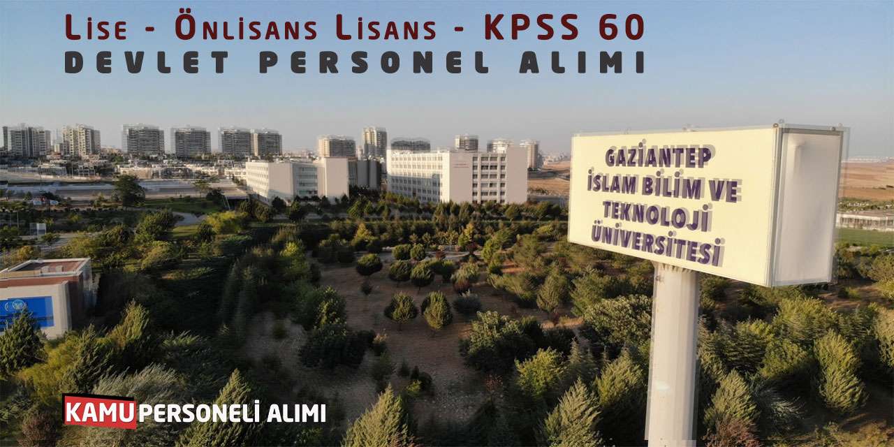 Lise Önlisans Lisans Mezunlarından KPSS 60 Puanla Devlet Personel Alımı