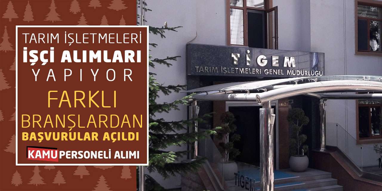 Tarım İşletmeleri İşçi Alımları Yapıyor: Farklı Branşlardan Başvurular Açıldı