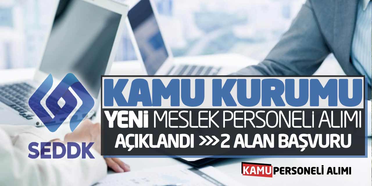 Kamu Kurumu Yeni Meslek Personeli Alımı Açıklandı! 2 Alan Başvuru