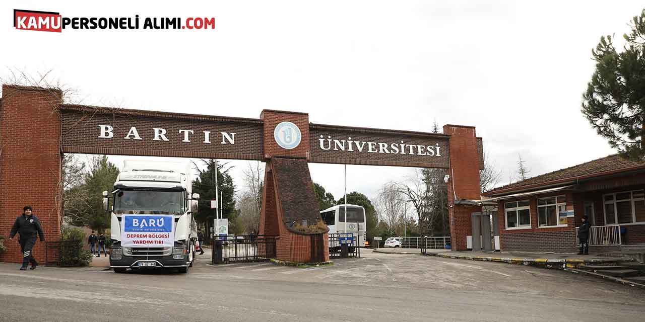 Bartın Üniversitesi 9 Sözleşmeli Personel Alımı