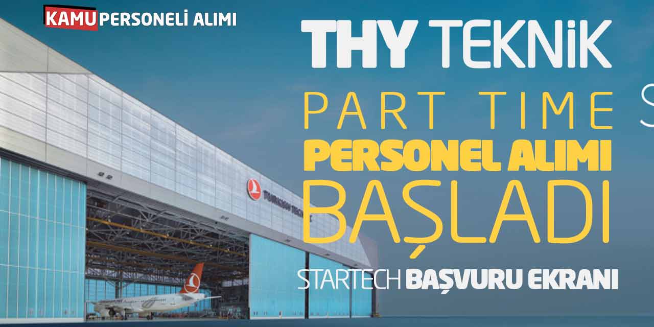 THY Teknik Part Time Personel Alımı Başladı! StarTech Başvuru Ekranı