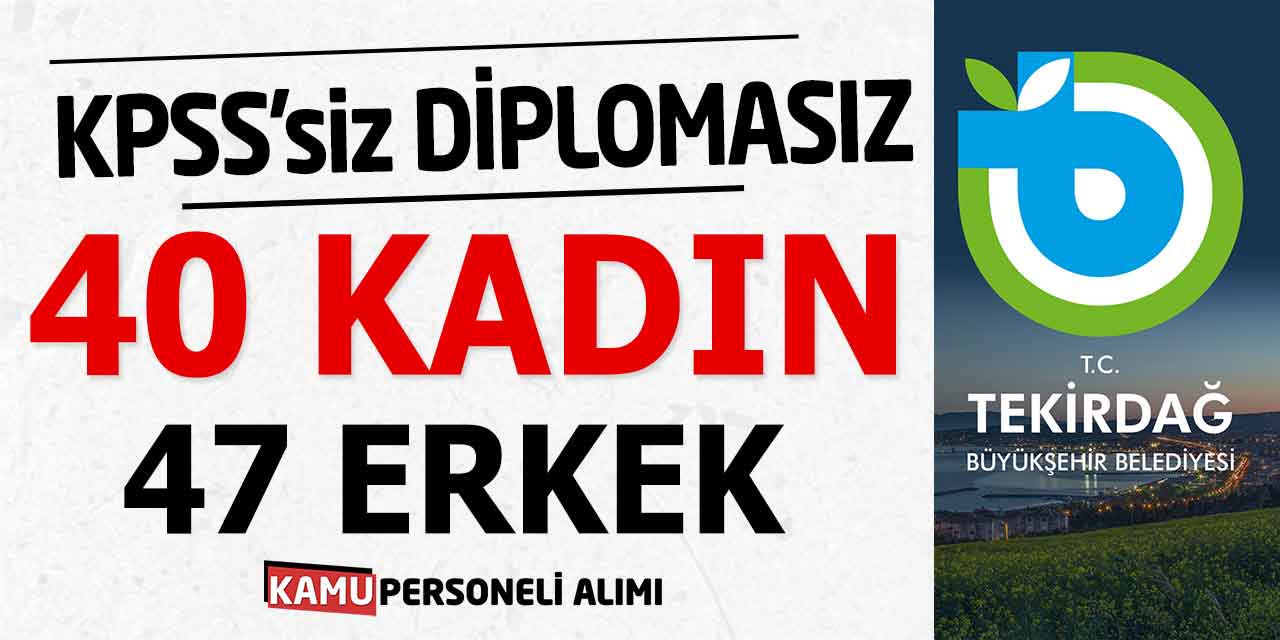 Büyükşehire 40 Kadın 47 Erkek Temizlik Personeli Cankurtaran Alımı
