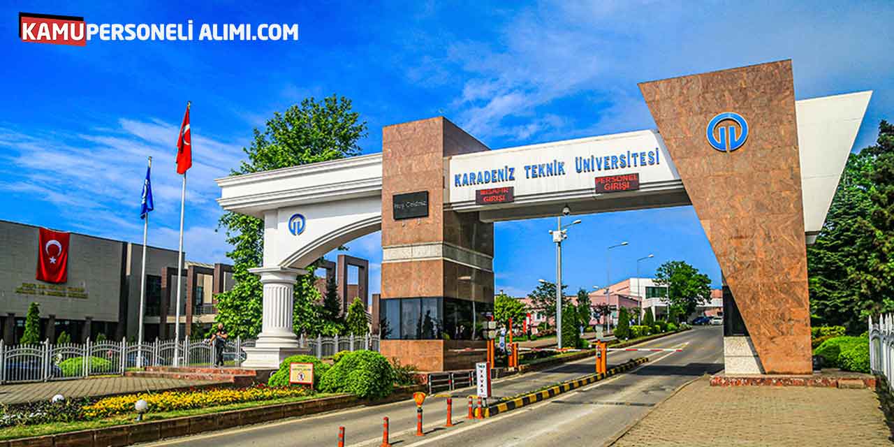 Karadeniz Teknik Üniversitesi Eski Hükümlü İşçi Alımı