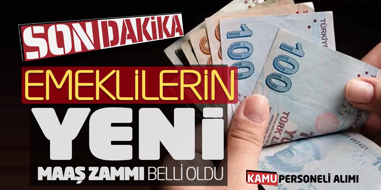 Son Dakika Emeklilerin Yeni Maaş Zammı Belli Oldu