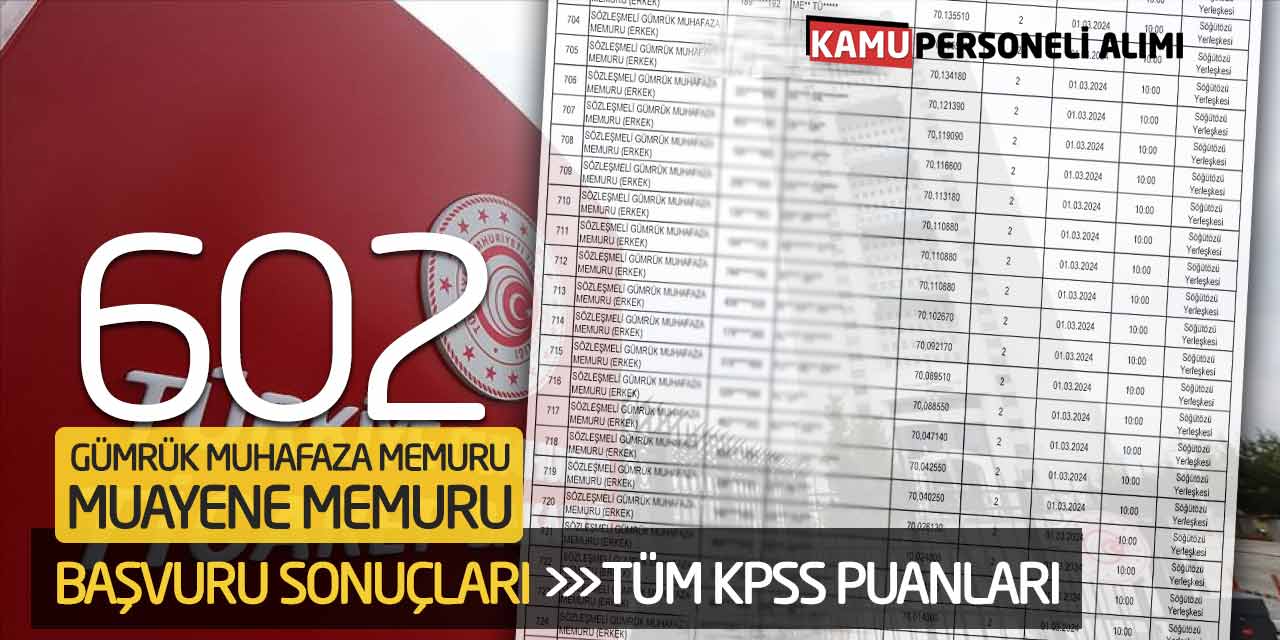 Ticaret Bakanlığı 602 Memur Alımı Başvuru Sonuçları! Tüm KPSS Puanları