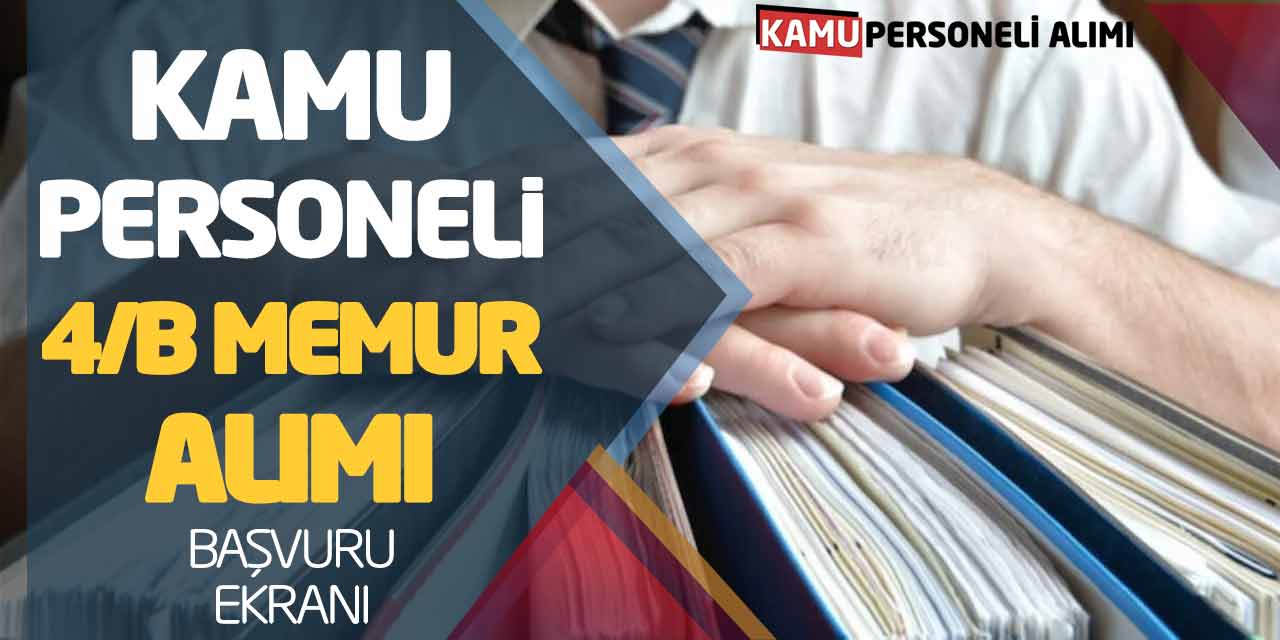 Kamu Personeli Sözleşmeli Memur Alımı! Güncel Başvuru Ekranı