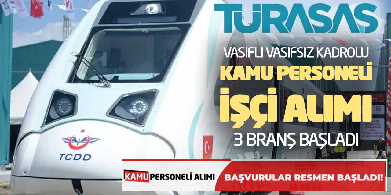 Vasıflı Vasıfsız Kadrolu Kamu Personeli İşçi Alımı 3 Branşta Başladı