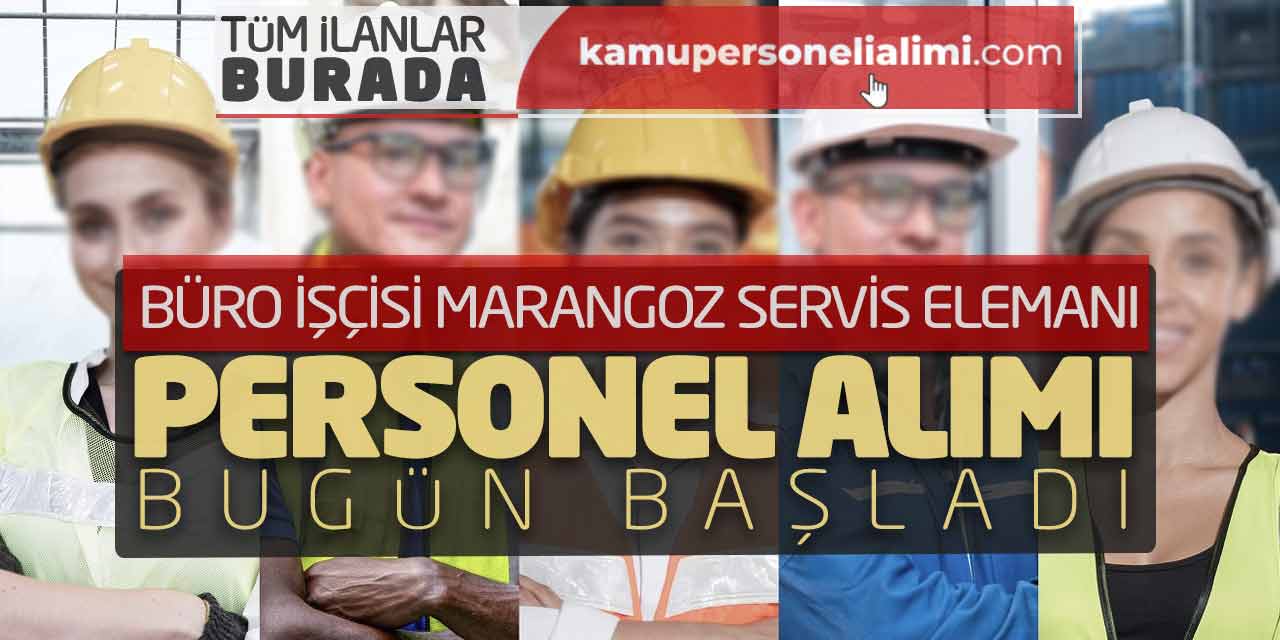 Büro İşçisi Marangoz Servis Elemanı Personel Alımı Bugün Başladı