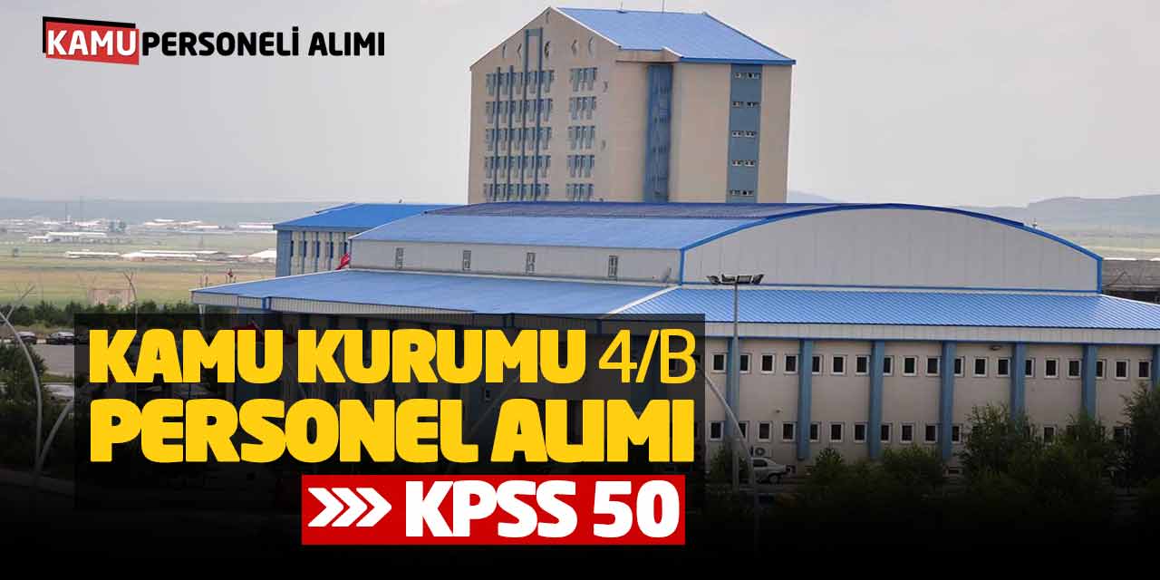 Kamu Kurumuna Sözleşmeli Güncel Personel Alımı! KPSS 50 Başvuru