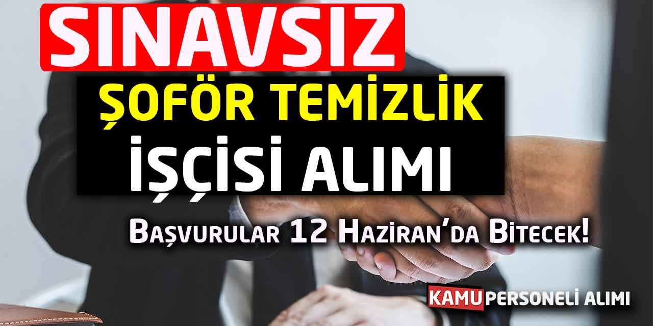 Alaçam Belediyesi 10 Şoför Temizlik İşçisi Alımı! Sınavsız