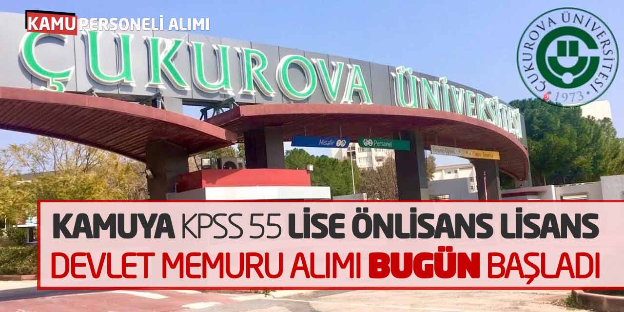 Kamuya KPSS 55 Lise Önlisans Lisans Devlet Memuru Alımı Bugün Başladı