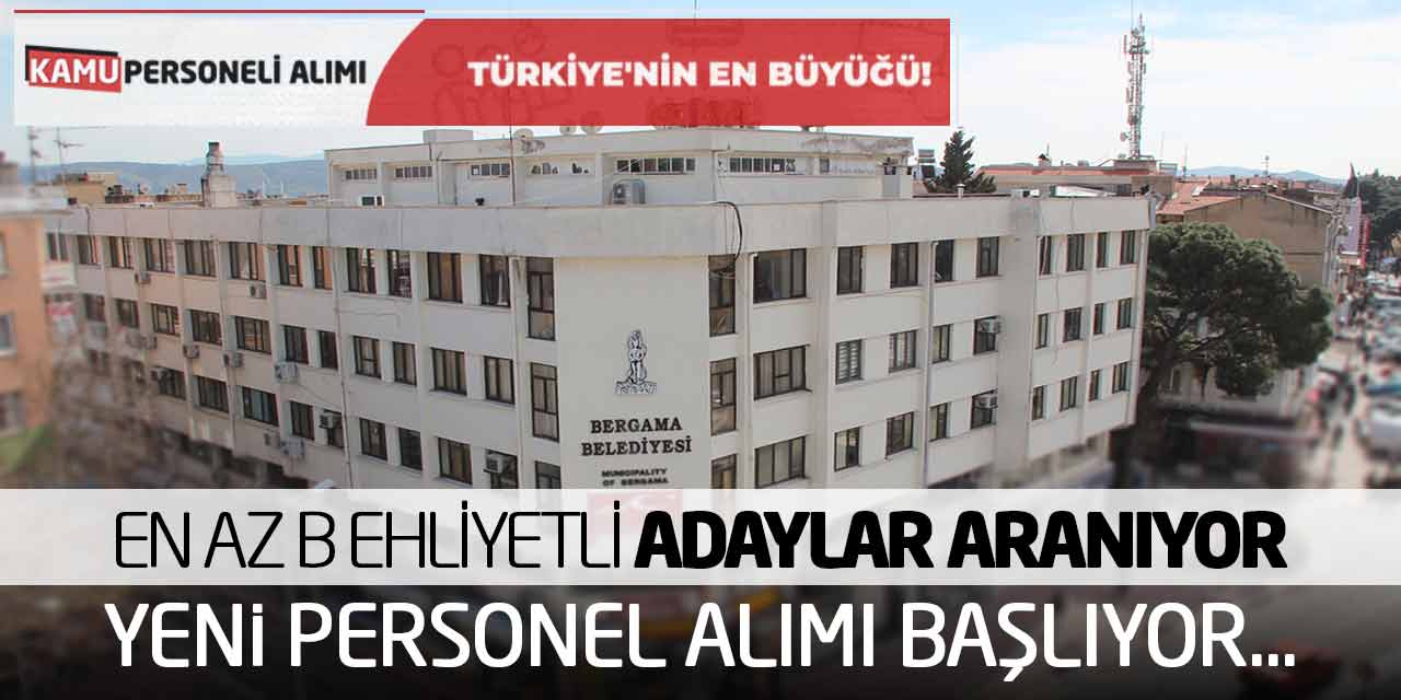 En Az B Ehliyetli Adaylar Aranıyor! Yeni Personel Alımı Başlıyor