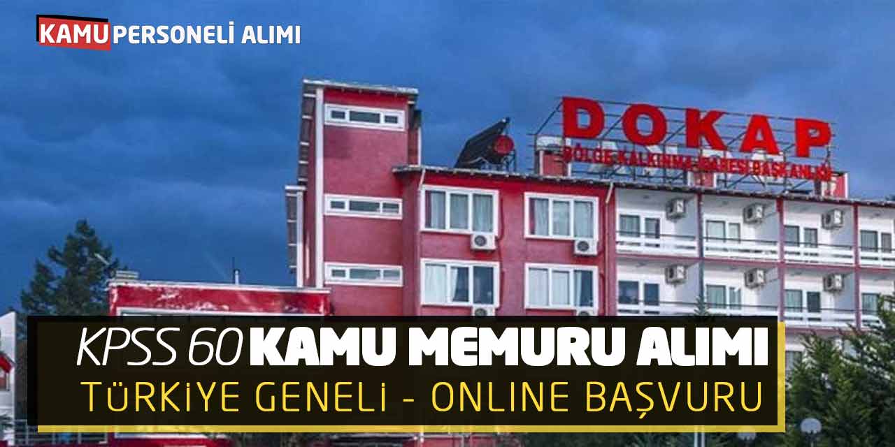 Başkanlık KPSS 60 Kamu Memuru Alımı! Türkiye Geneli-Online Başvuru