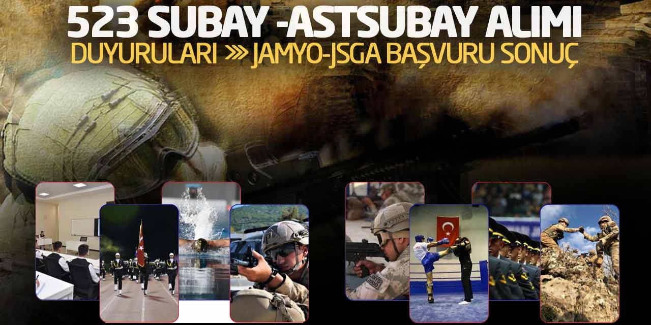 Jandarma 523 Subay-Astsubay Alımı Duyuruları! JAMYO-JSGA