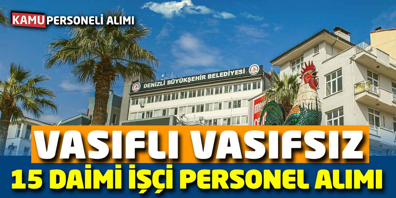 PERAŞ Vasıflı Vasıfsız 15 Daimi İşçi Personel Alımı Yapıyor