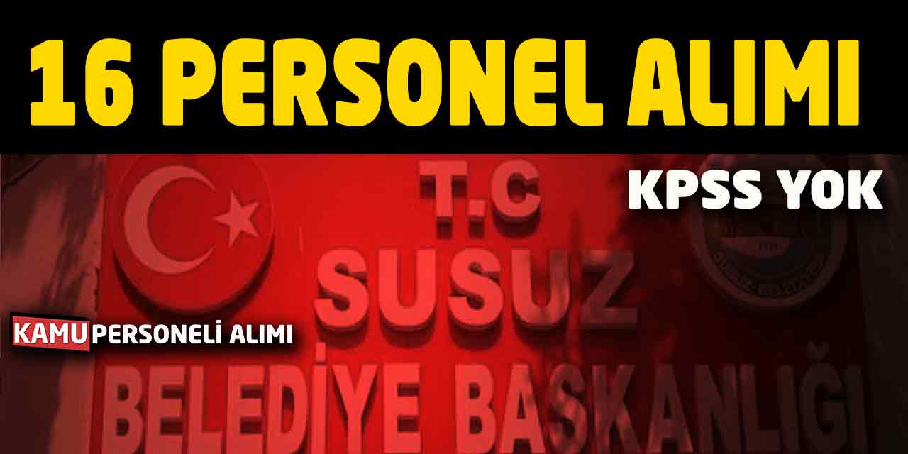KPSS Olmadan 16 Temizlik Personeli Alımı İlanı Açıklandı