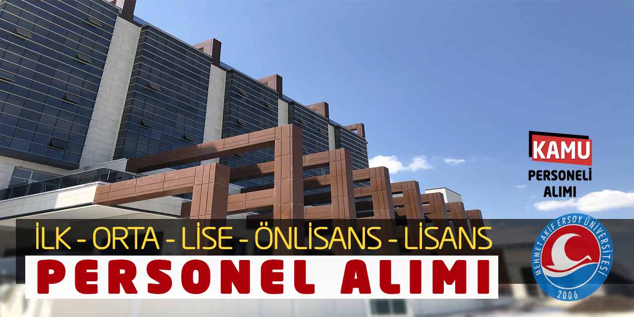 Kamu Üniversitesi İlk, Orta, Lise, Önlisans, Lisans Personel Alımı