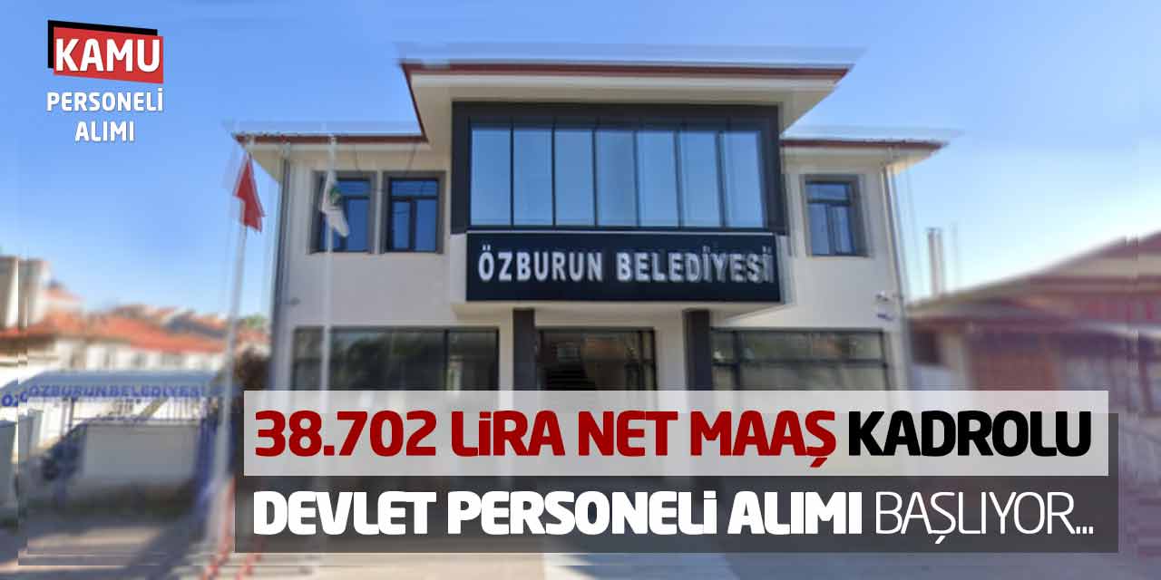 Kamuya 38.702 Lira Net Maaş Kadrolu Devlet Personeli Alımı Başlıyor