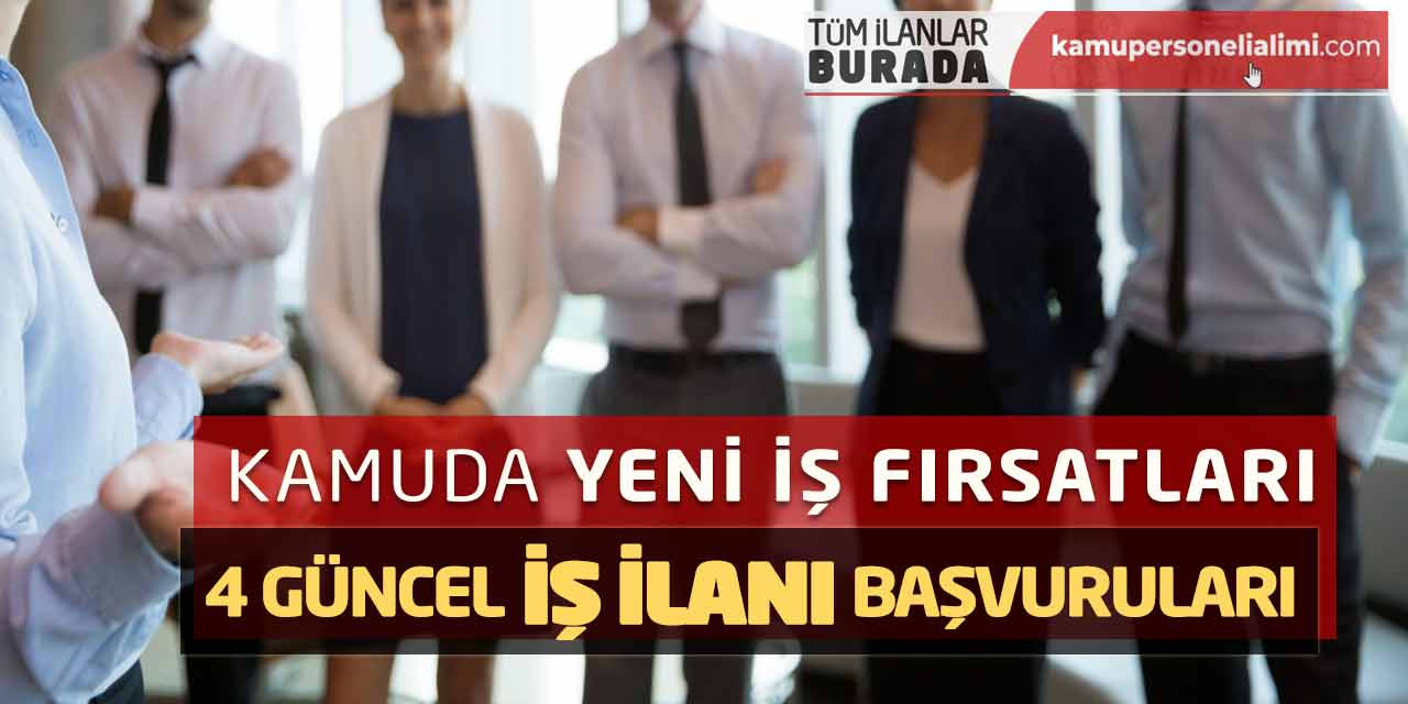 Kamuda Yeni İş Fırsatları: 4 Güncel İş İlanı Başvuruları Başladı!