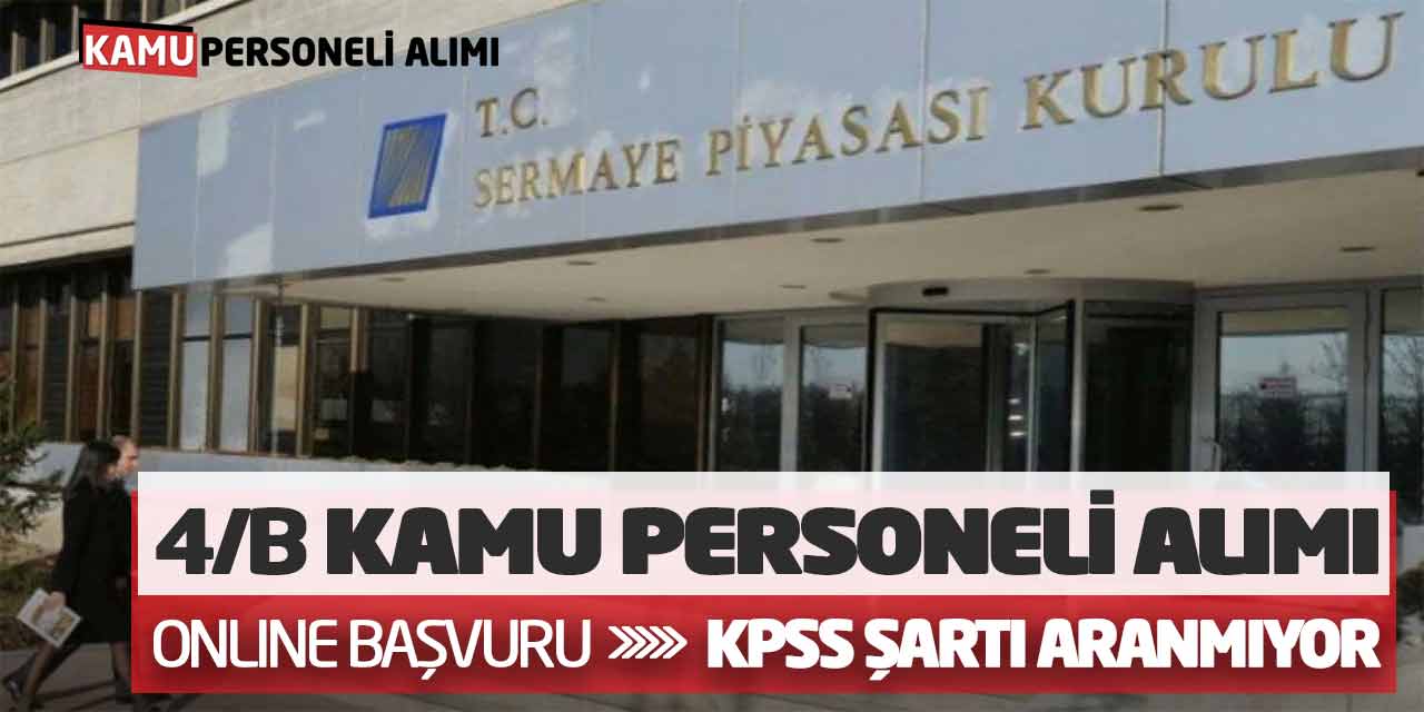 Sözleşmeli Kamu Personeli Alımı Online Başvuru! KPSS Şartı Aranmıyor