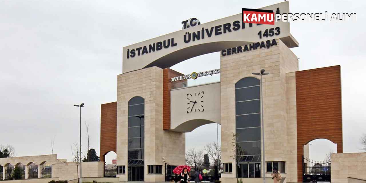 İstanbul Üniversitesi-Cerrahpaşa'da Akademik Kadro İlanı