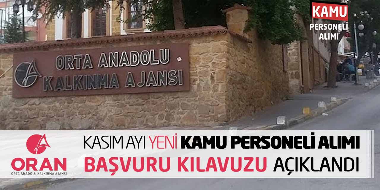 Kasım Ayı Yeni Kamu Personeli Alımı Başvuru Kılavuzu Açıklandı