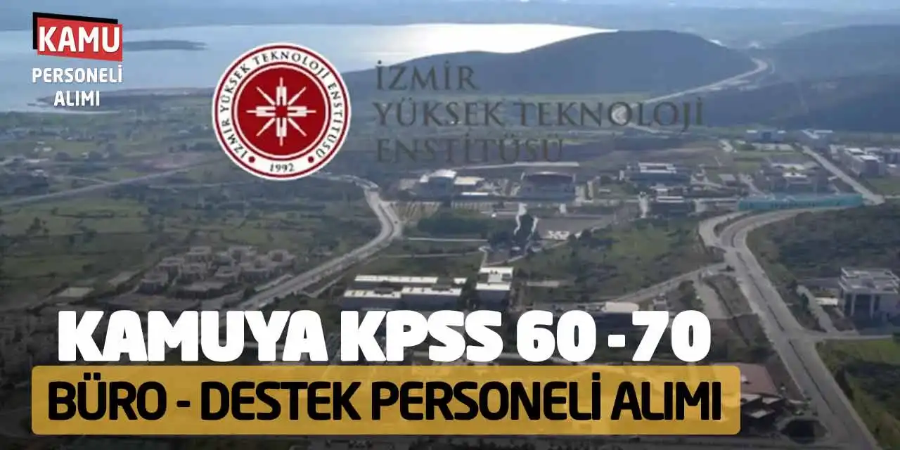 Kamuya Büro ve Destek Personeli Alımı Online Başvuru: KPSS 60-70