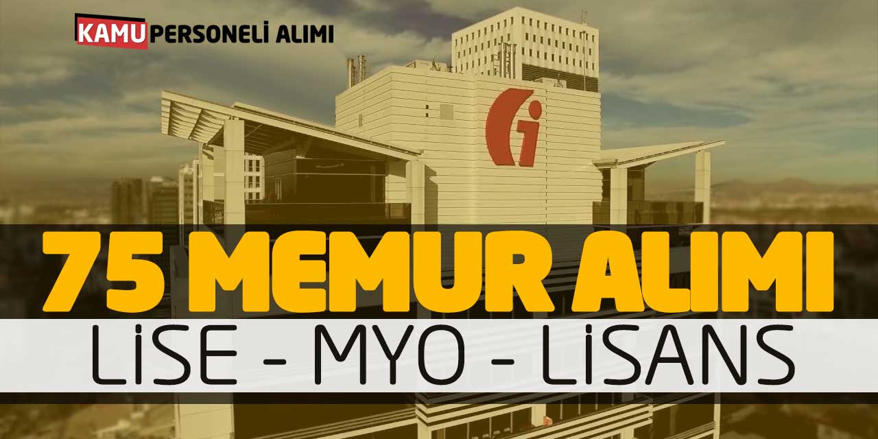 Gelir İdaresi Başkanlığı 75 Memur Alımı Başladı! Lise MYO Lisans