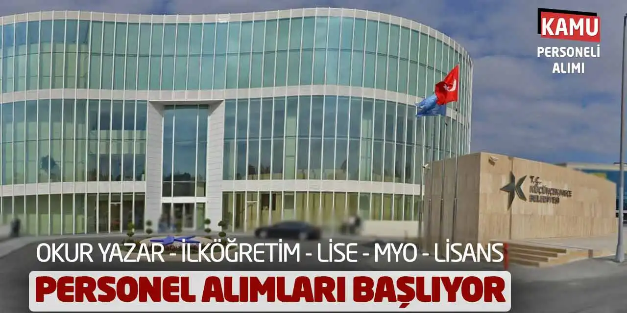 Okur-Yazar İlköğretim Lise MYO Lisans Personel Alımları Başlıyor