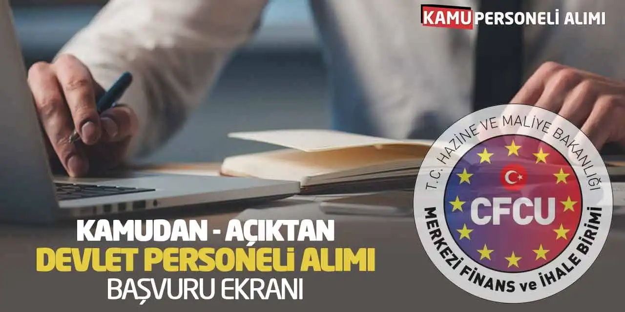 Kamudan - Açıktan Devlet Personeli Alımı Başvuru Ekranı