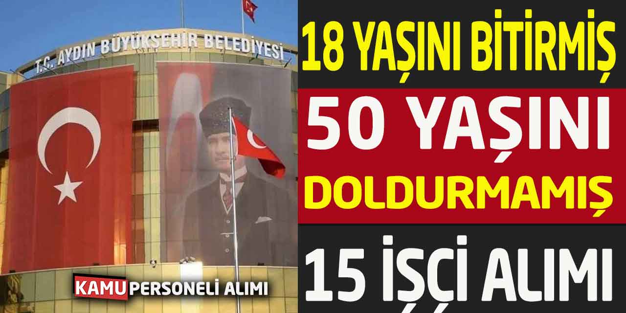 Büro Personeli, Sulamacı, Beden İşçisi, Tekniker Alımı! KPSS’siz Başvuru