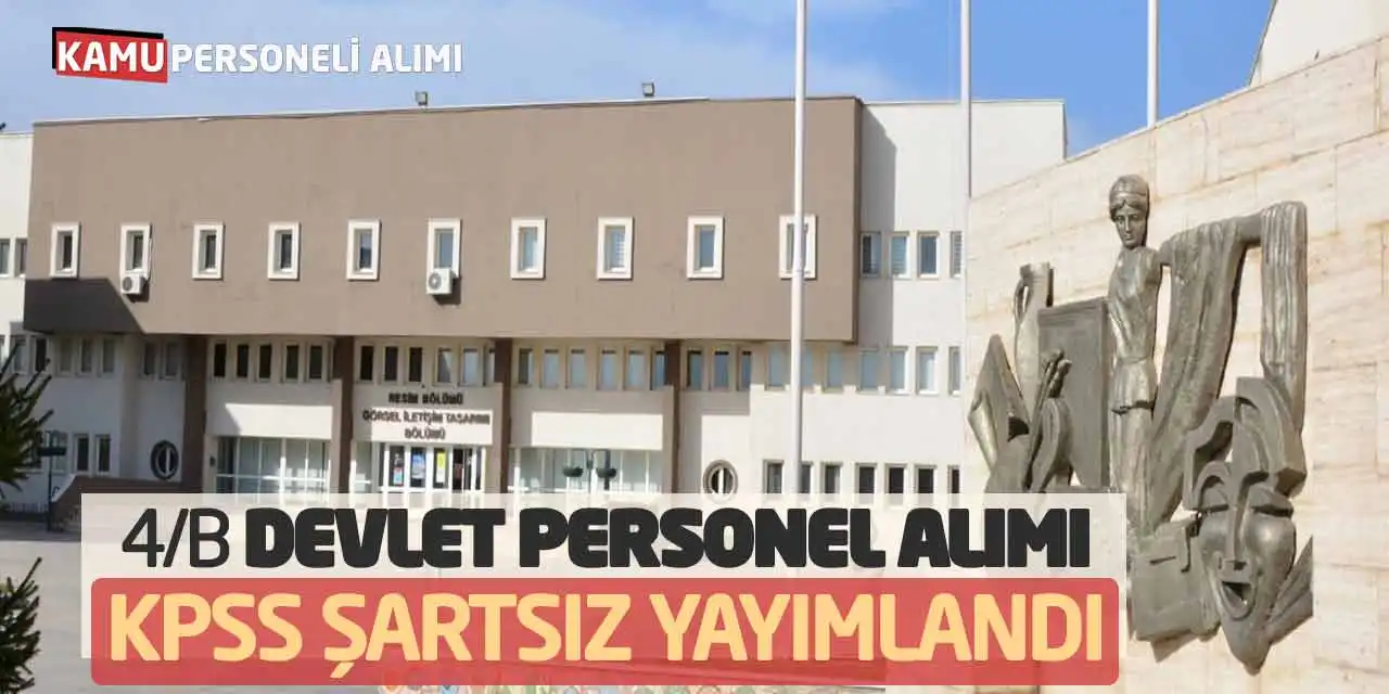 Sözleşmeli Devlet Personel Alımı: KPSS Şartsız Yayımlandı