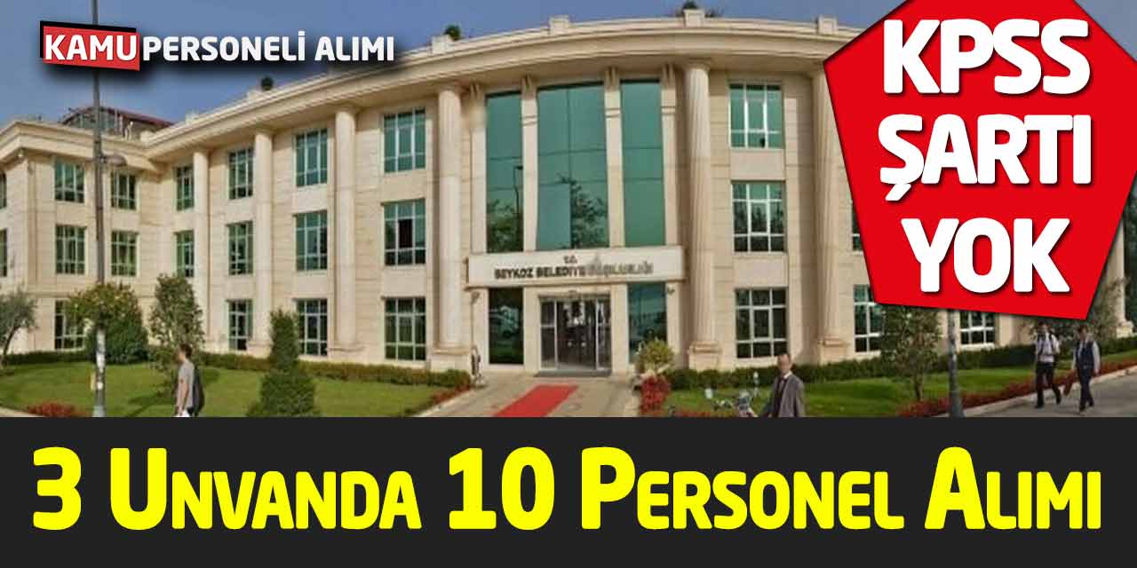 Belediyeye Mimar Mühendis 3 Unvanda 10 Personel Alımı! KPSS Şartsız