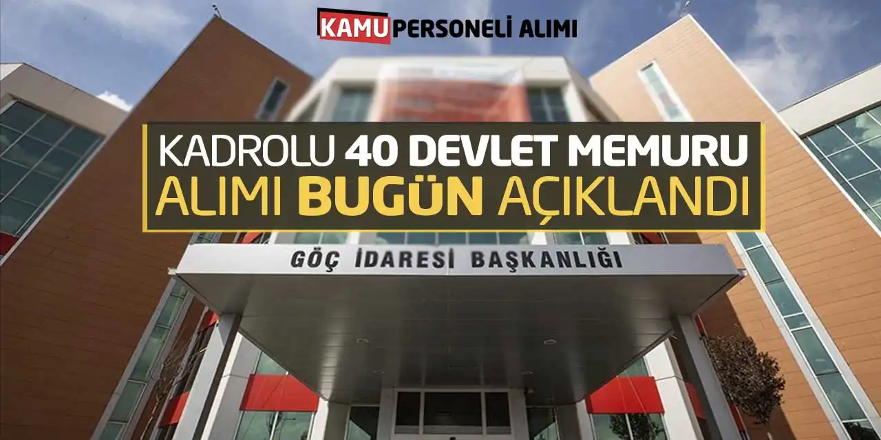 Başkanlık Kadrolu 40 Devlet Memuru Alımı Bugün Açıklandı