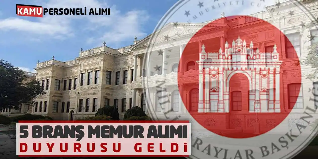 Milli Saraylar İdaresi 5 Branştan Memur Alımı Duyurusu Geldi