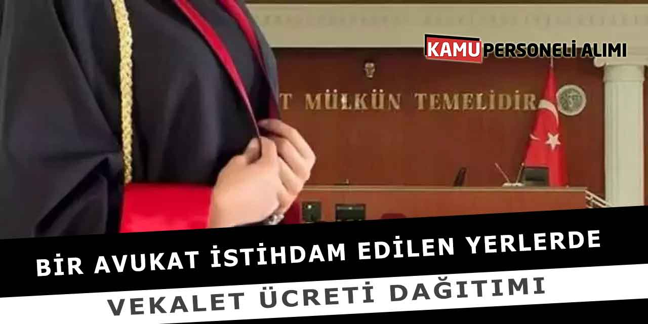 Bir Avukat İstihdam Edilen Yerlerde Vekalet Ücreti Dağıtımı