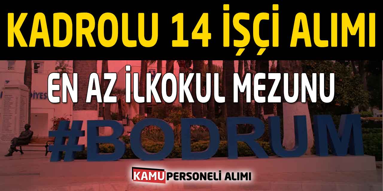 En Az İlkokul Mezunu Kadrolu Kamu İşçi Alımı Yayımlandı