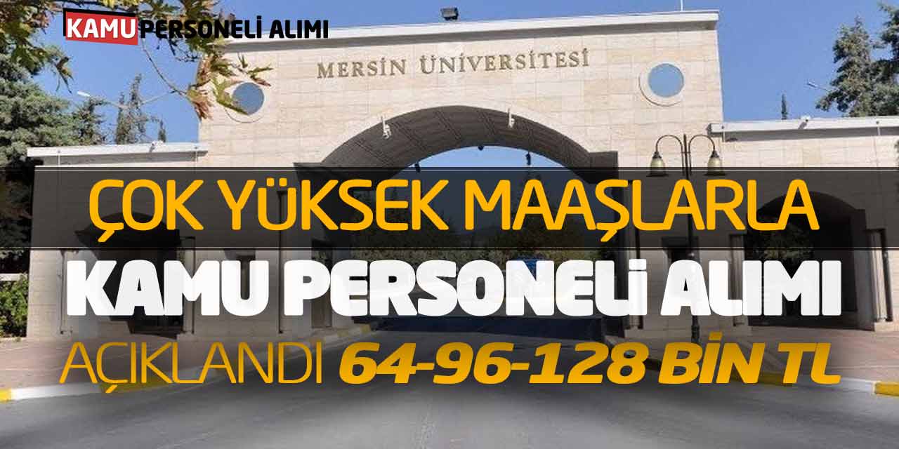 Çok Yüksek Maaşlarla Kamu Personeli Alımı Açıklandı (64-96-128 Bin TL)