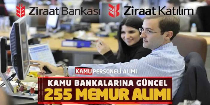 Kamu Bankalarına Güncel 255 Memur Alımı! Şartlar Nelerdir?