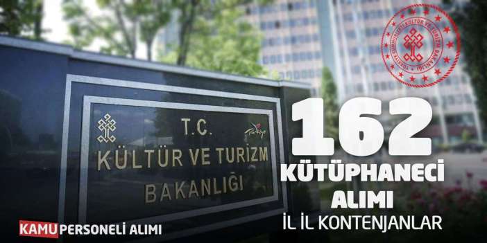 Kültür Bakanlığı 162 Kütüphaneci Alacak: İl İl Kontenjanlar